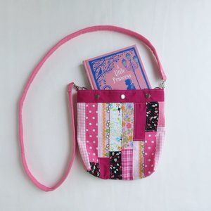 Quilted Purse - Crossbody Purse - Pink Patchwork
